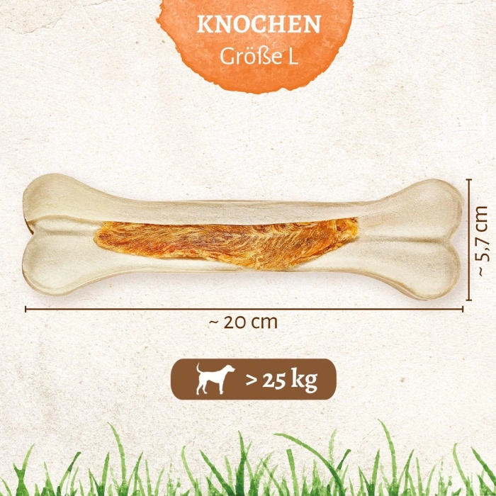 8in1 Delights Büyük Irk Köpekler İçin Tavuk Etli Sert Çiğneme Kemiği [L]