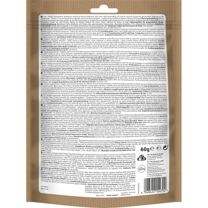 8in1 Smart Delights Beef Spirals Biftekli Burgu Köpek Ödülü 6 Adet