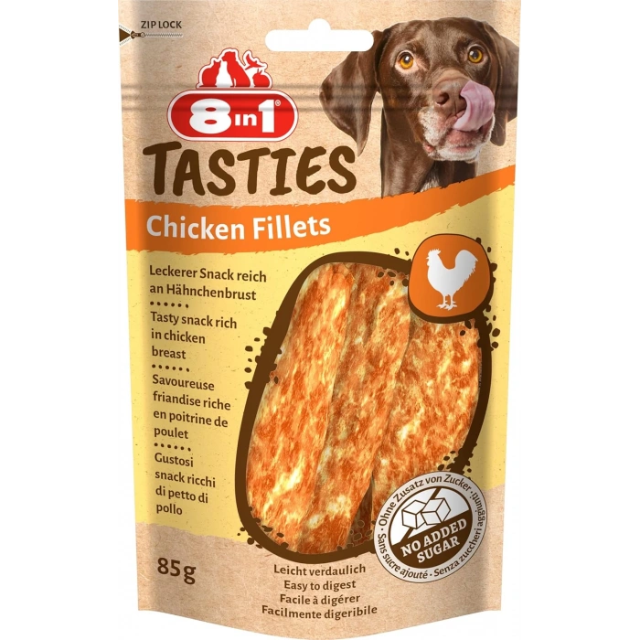 8in1 Tasties Chicken Fillets Tavuk Fileto Köpek Ödülü 85 Gr