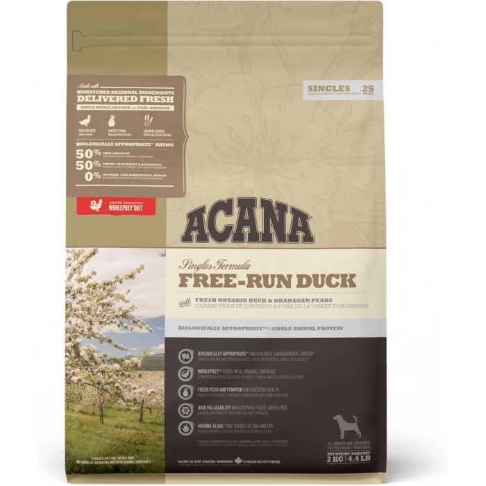 Acana Free-Run Duck Ördekli Tahılsız Köpek Maması 2 Kg