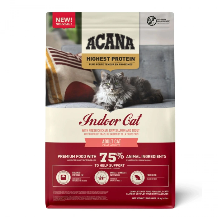 Acana Highest Protein (Yüksek Protein) Indoor Yetişkin Kedi Maması 1,8 kg