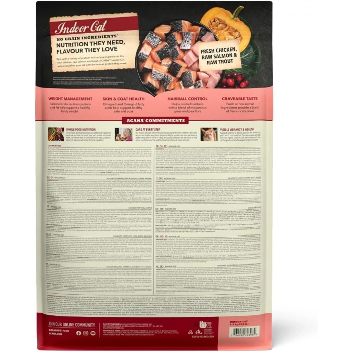 Acana Highest Protein (Yüksek Protein) Indoor Yetişkin Kedi Maması 4,5 kg