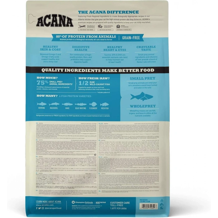 Acana Pacifica Balıklı Tahılsız Kedi Maması 1,8kg