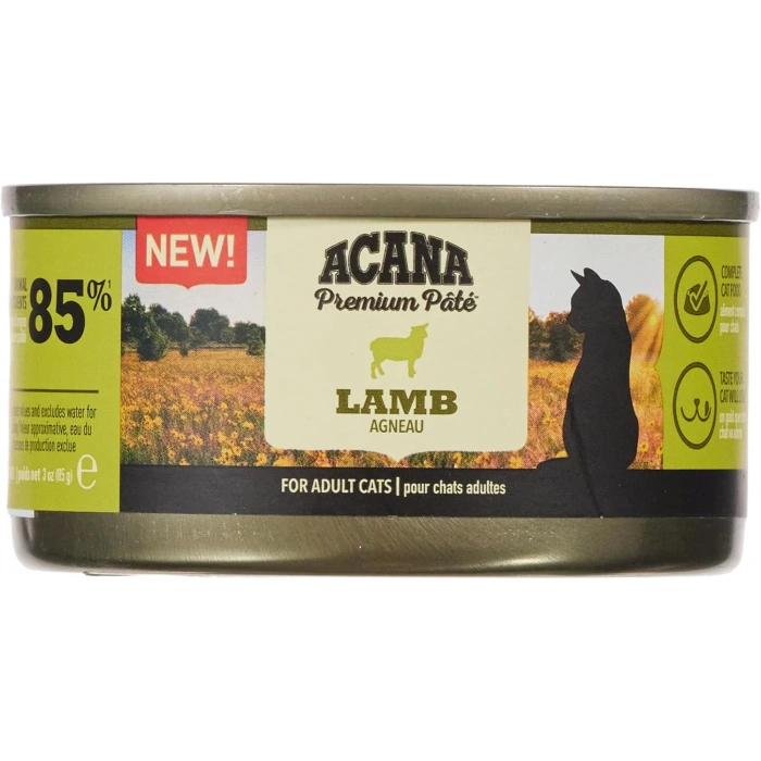 Acana Premium Pate Kuzu Etli Ezme Yetişkin Kedi Konservesi 85gr