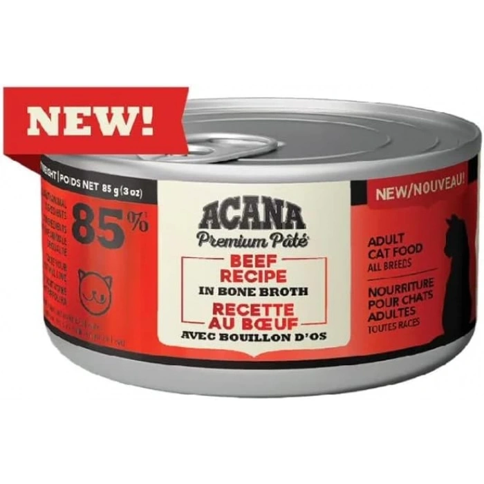 Acana Premium Pate Sığır Etli Ezme Yetişkin Kedi Konservesi 85gr