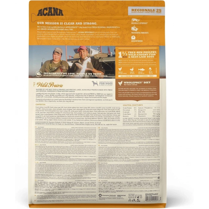 Acana Regionals - Wild Prairie Köpek Maması 2 Kg - Tüm Irk Ve Yaşam Evreleri İçin