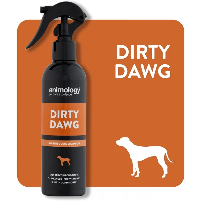 Animology Dirty Dawg No Rinse Shampoo Durulamasız Köpek Şampuanı 250 ML