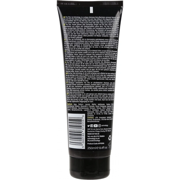 Animology Fox Poo Shampoo Kötü Koku Giderici Köpek Şampuanı 250 ML