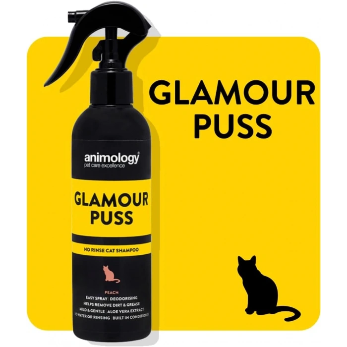 Animology Glamour Puss No Rinse Şeftali Kokulu Kedi Şampuanı 250 ML