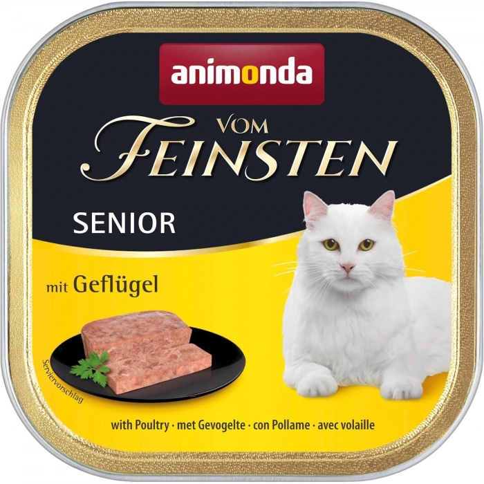 Animonda Vom Feinsten Senior Kümes Hayvanlı Yaşlı Konserve Kedi Maması