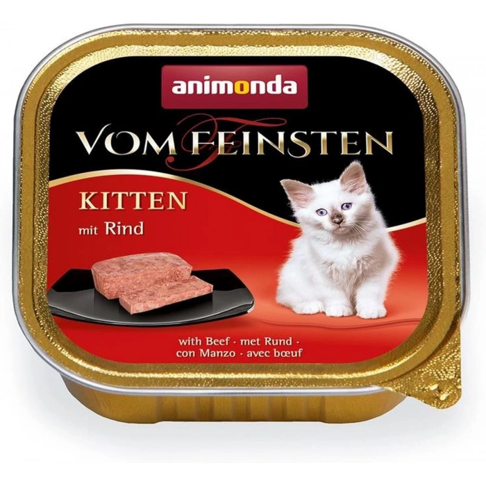 Animonda Vom Feinsten Sığır Etli Yavru Kedi Konservesi 100gr