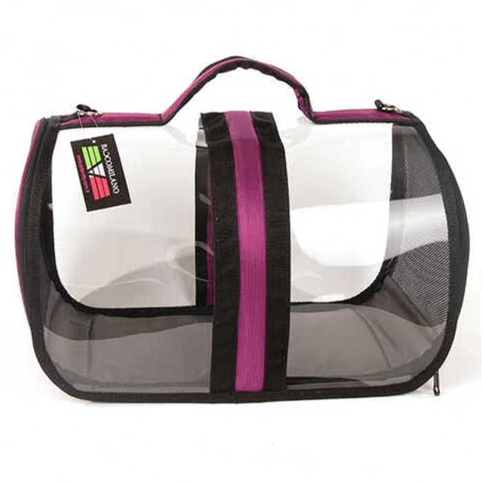 Bacco Milano Şeffaf Çanta Mor 44*28*28 cm