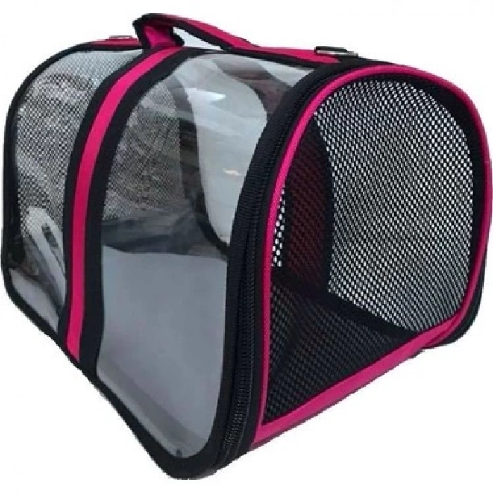 Bacco Milano Şeffaf Çanta Pembe 44*28*28 cm