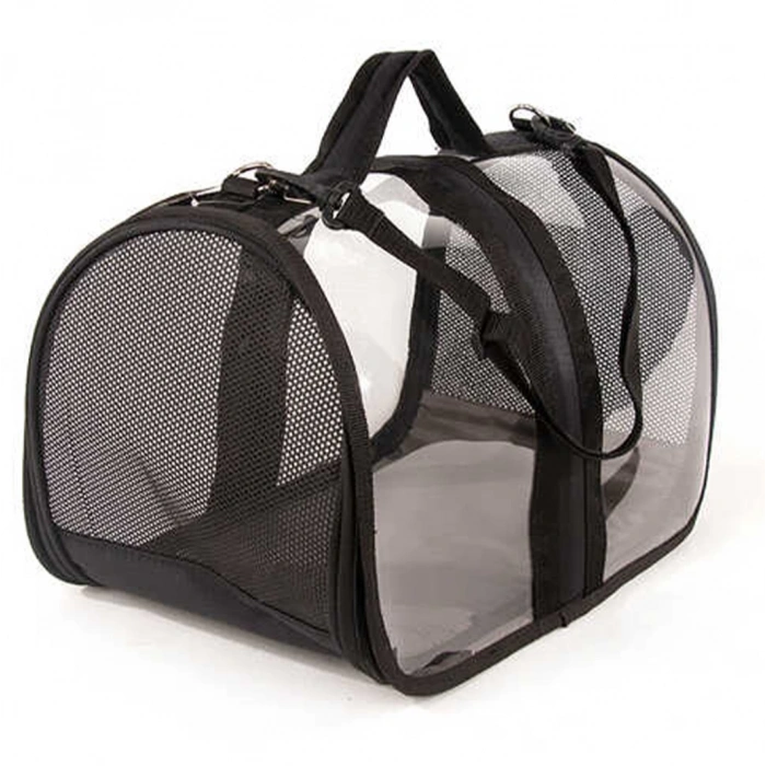 Bacco Milano Şeffaf Çanta Siyah 44*28*28 cm