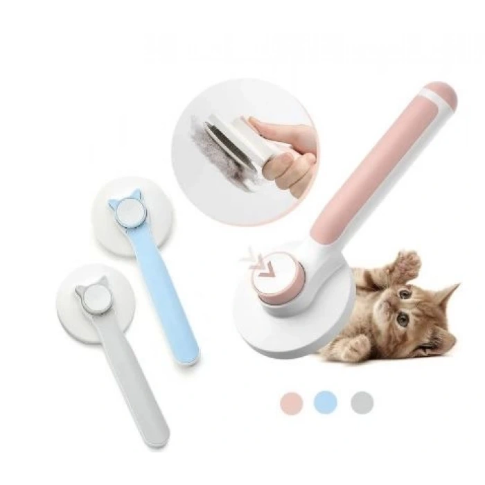 Basmalı Kulak Figürlü Kedi Köpek Tarağı