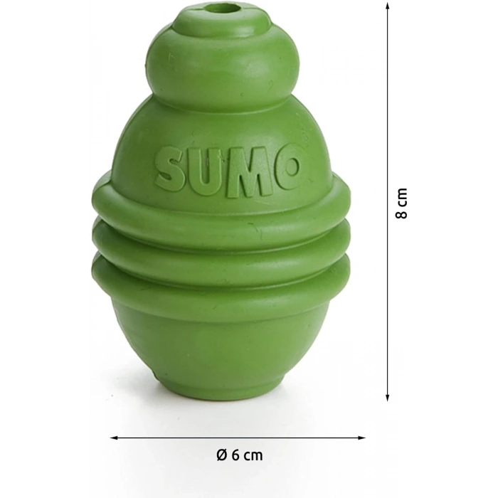 Beeztees Sumo Dayanıklı Dental Oyuncak 6x6x8cm [S] (Yeşil)