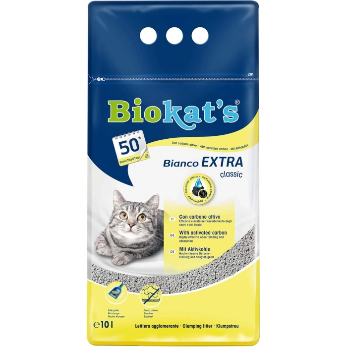 Biokats Kedi Kumu Bianco Extra 10 Lt