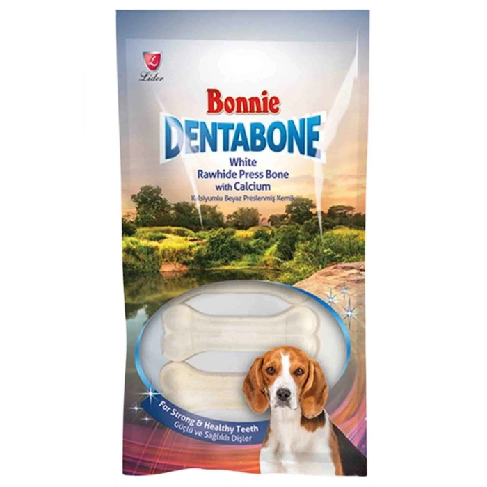 Bonnie Dentabone Beyaz Naturel Press Köpek Ödül Kemiği 5li