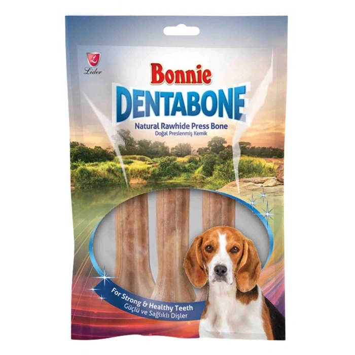 Bonnie Dentabone Naturel Press Köpek Ödül Kemiği 3lü