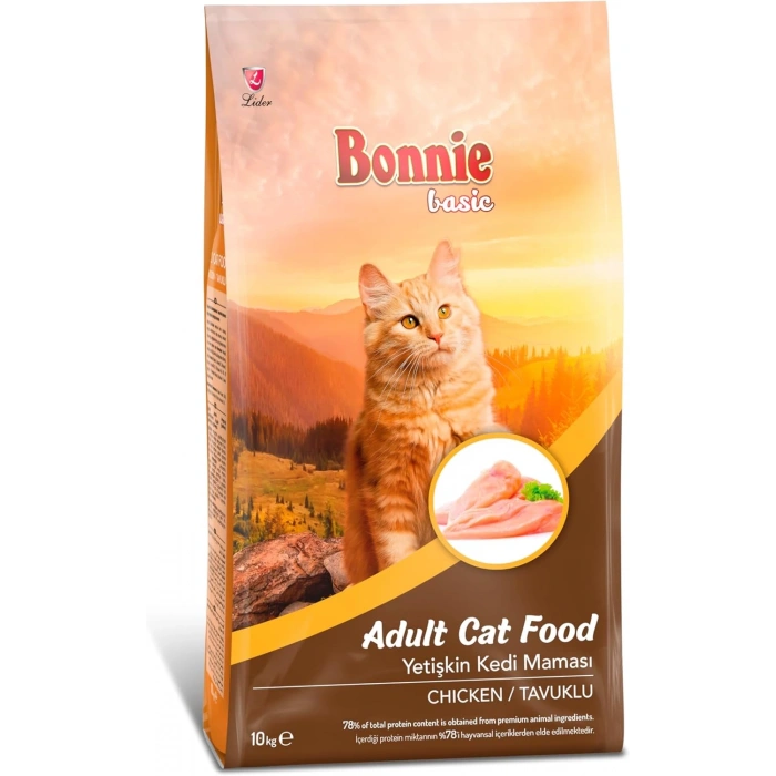 Bonnie Tavuklu Yetişkin Kedi Maması 10 Kg