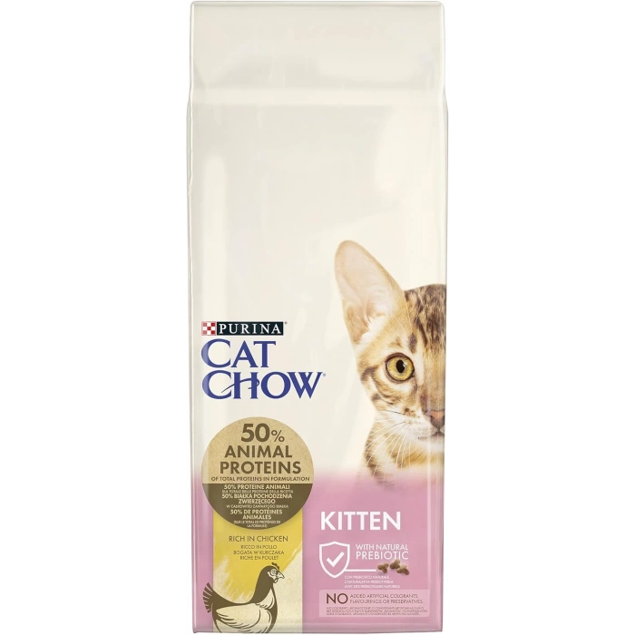 Cat Chow Kitten Tavuklu Yavru Kedi Maması Açık 1 Kg