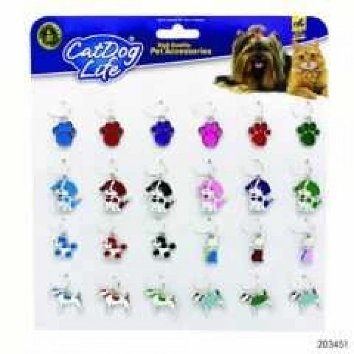 Cat/Dog Life Kedi ve Köpek için Figürlü Zilli Tag Aksesuar