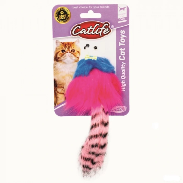 Catlife Kuyruklu Peluş Fare Kedi Oyuncağı