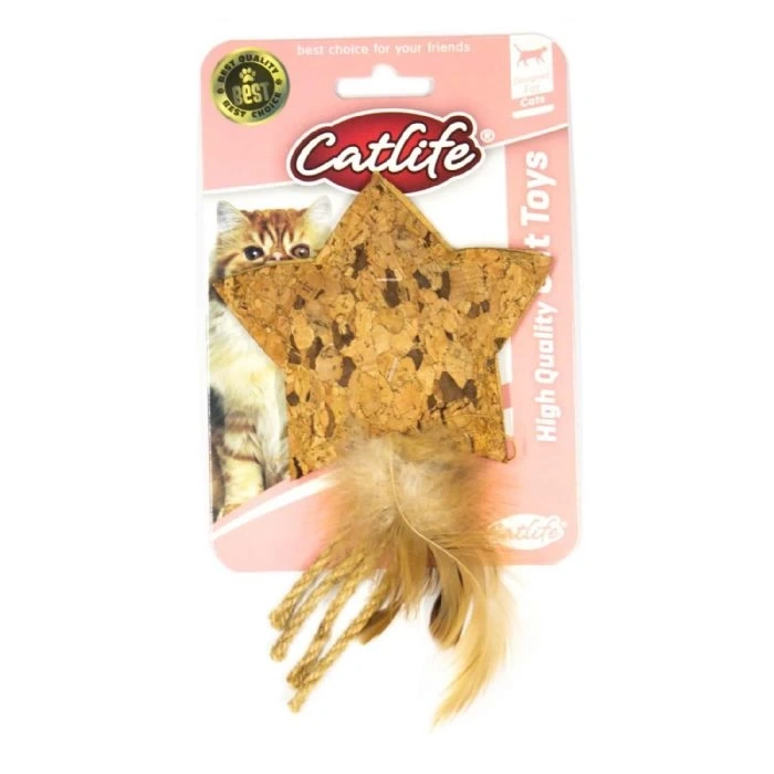 Catlife Yıldız Şekilli Naturel Kedi Oyuncağı