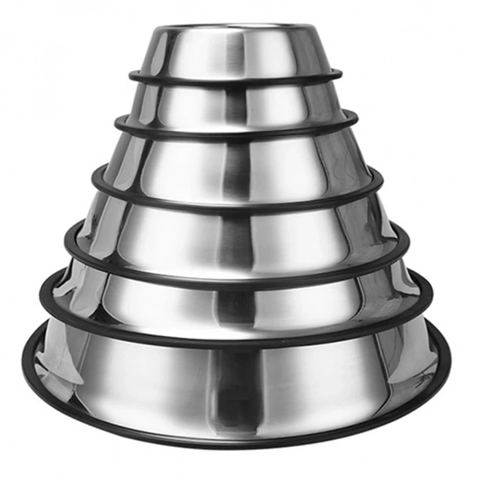 Çelik Kaymaz Tabanlı Mama ve Su Kabı 24 Oz