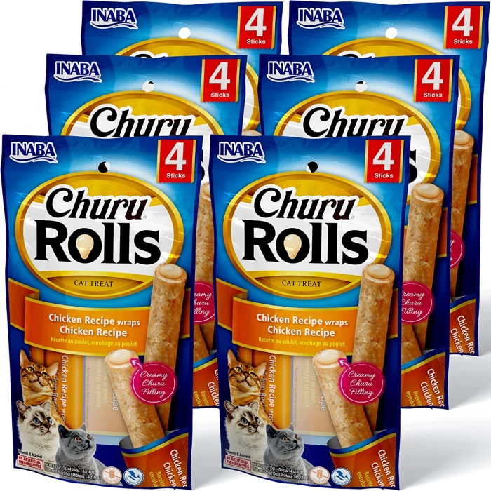 Churu Rols Sticks Tavuk Sargılı Kedi Ödül Maması 4x10 GR.