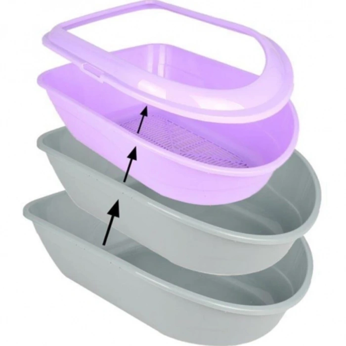 Çınar Açık Elekli Kedi Tuvaleti 40x56x21