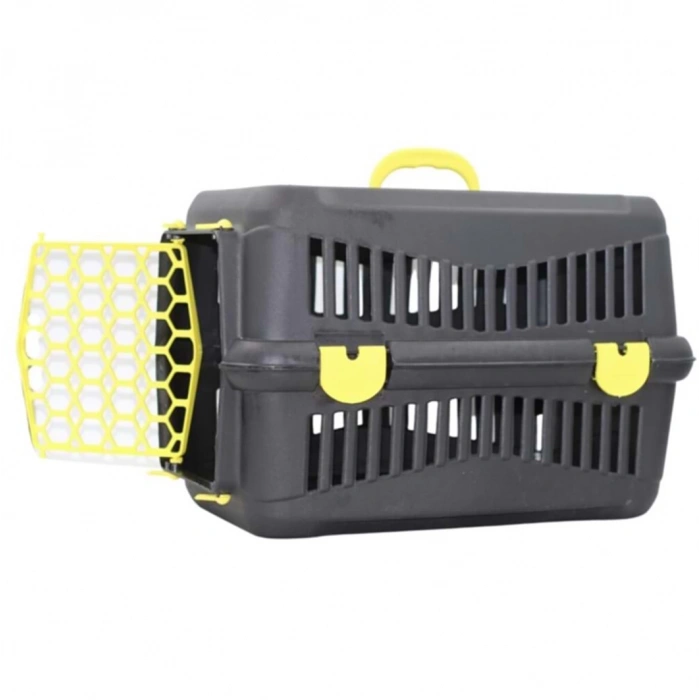 Çınar Plastik Kapılı Siyah Taşıma Kabı Küçük Boy