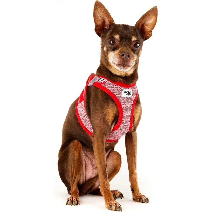 Curlı Vest Harness Merıno Red Large