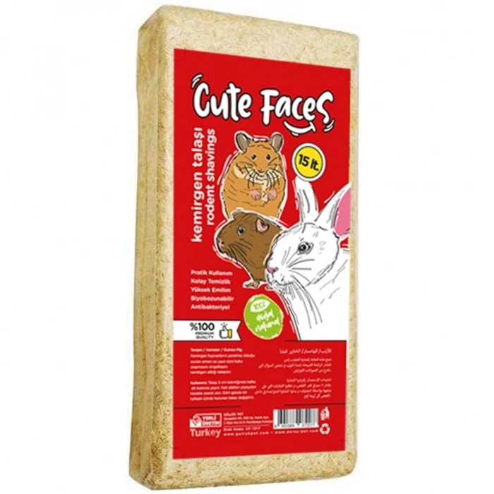 Cute Faces Kemirgen Talaşı 15 L
