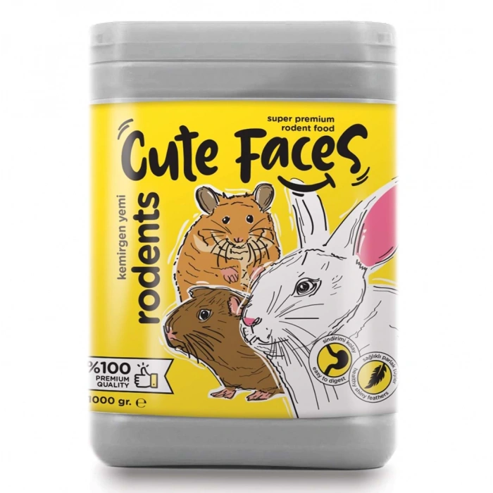 Cute Faces Special Rodents Kemirgen Yemi 1000 Gr