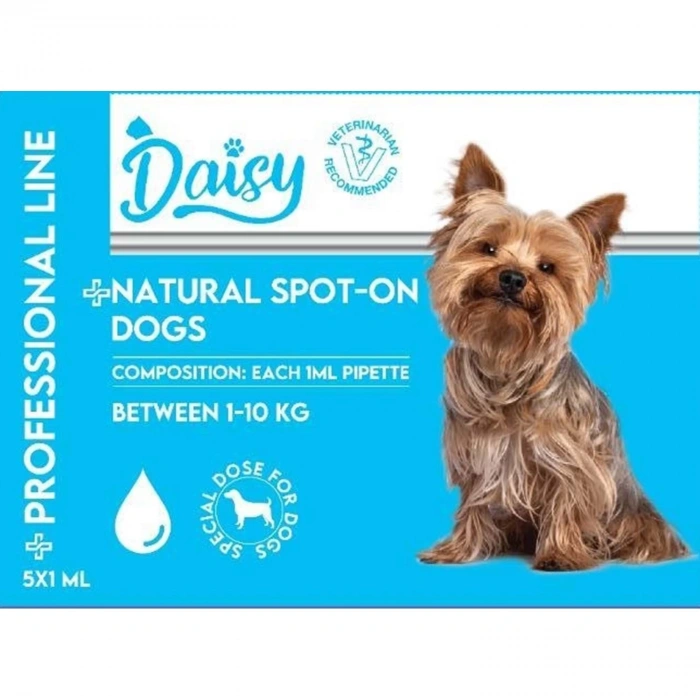 Daisy Natural Spot On 1-10 Kg For Dog 5*1 Ml