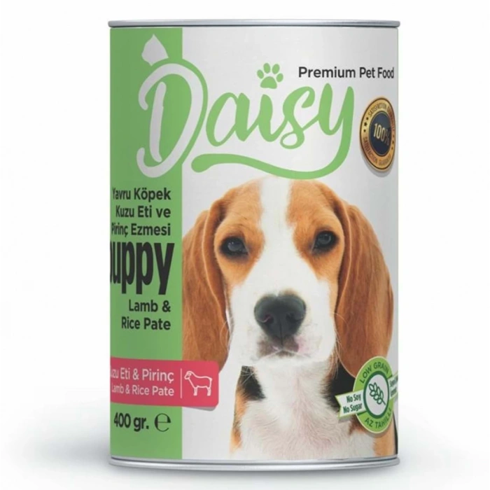 Daisy Pate Kuzu Etli Pirinçli Ezme Yavru Köpek Konserve 400 gr