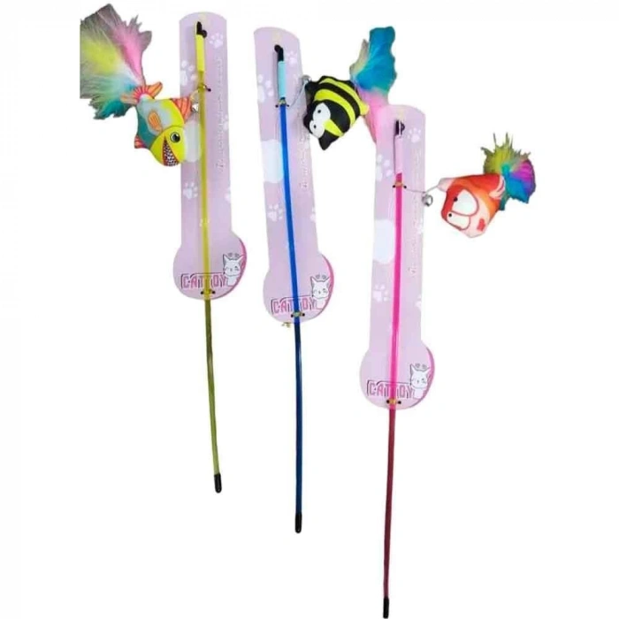 Demirhan Figürlü Kedi Oyun Oltası