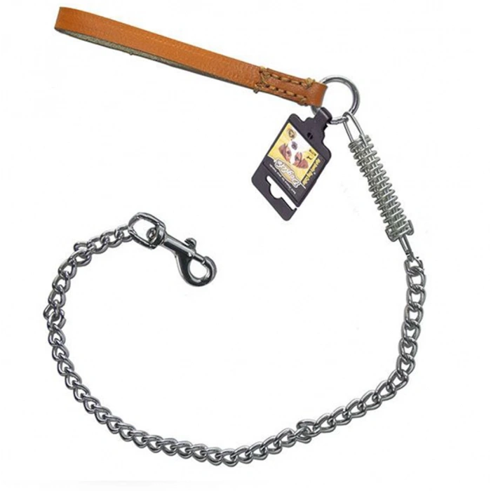 Doflife Köpekler için Soft Saplı Yaylı Zincir Gezdirme 3MMX60CM