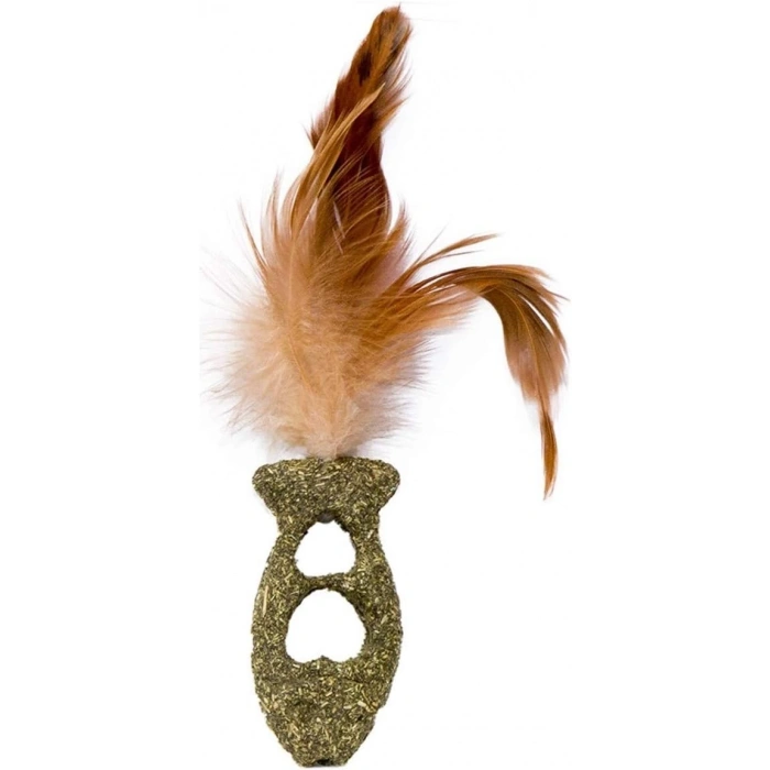 Eastland Catnipli Tüylü Balık Kedi Oyuncağı (6,5 x 3,5 cm)