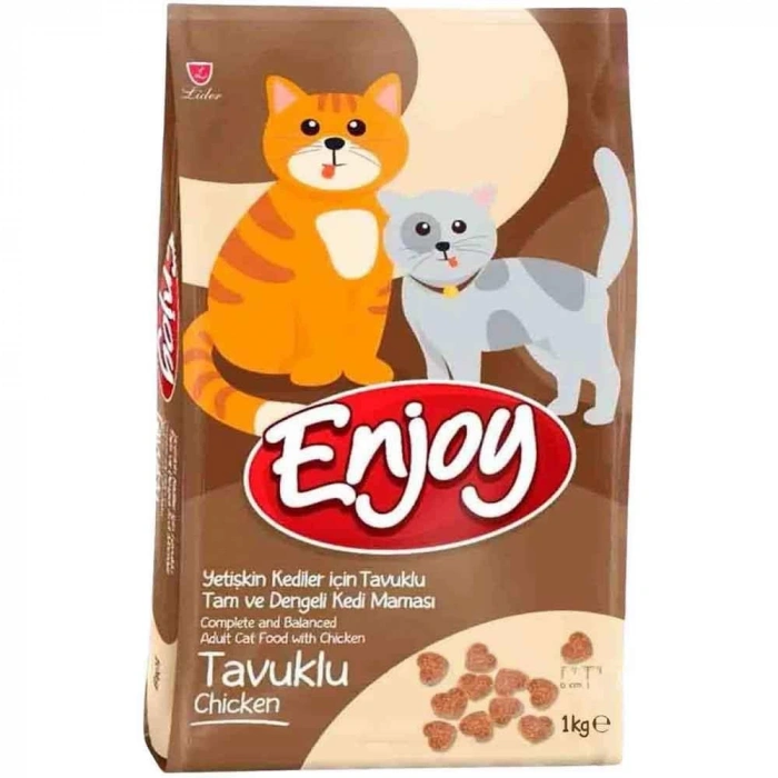 Enjoy Tavuklu Açık Yetişkin Kedi Maması 1 kg