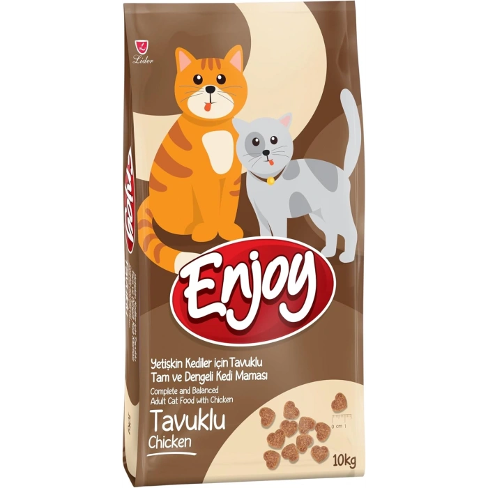 Enjoy Tavuklu Yetişkin Kedi Maması 10 Kg