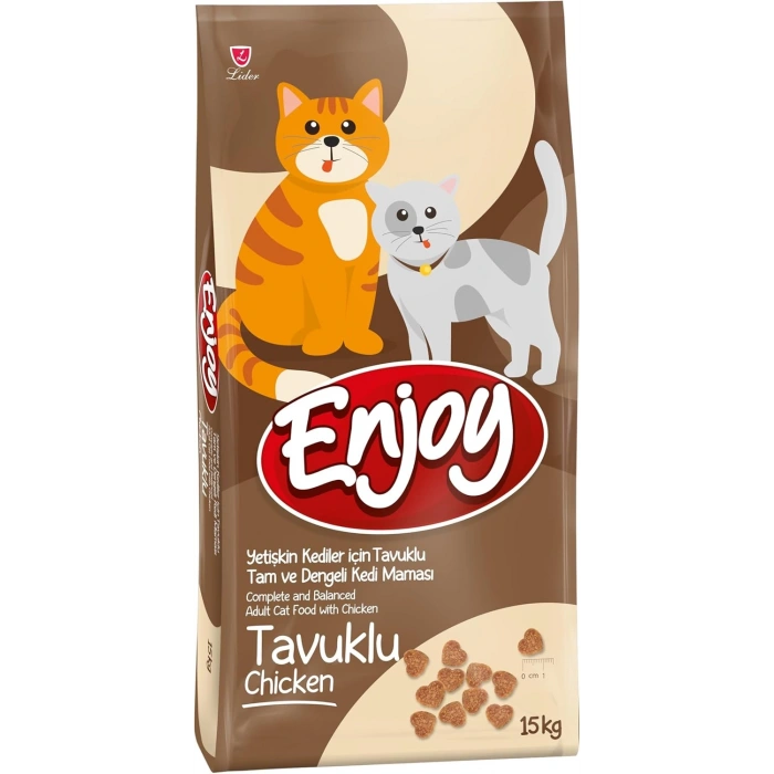 Enjoy Tavuklu Yetişkin Kedi Maması 15 Kg