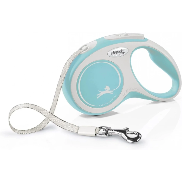 Flexi New Comfort Small Şerit Otomatik Gezdirme Açık Mavi 5 Metre
