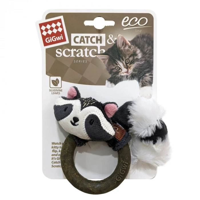 Gigwi Catch&Scratch Rakun Kedi Oyuncağı
