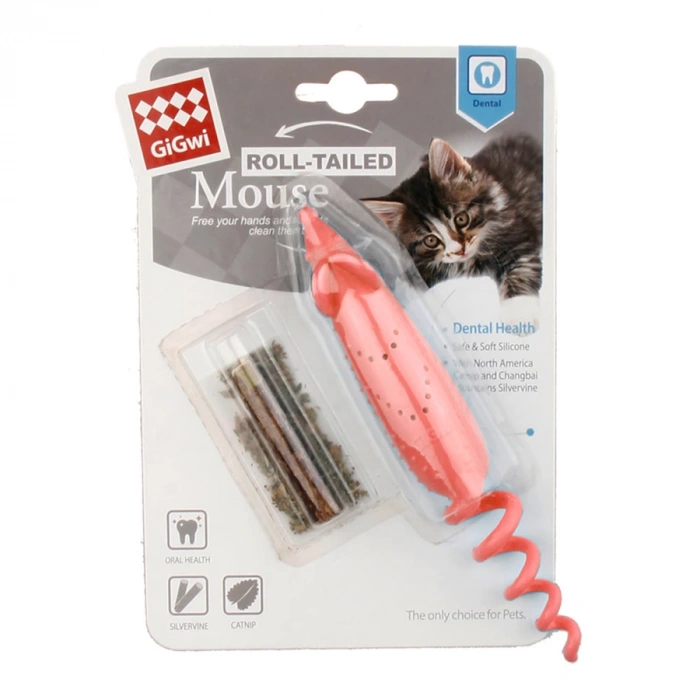 Gigwi Catnipli Fare Modelli Kedi Oyuncağı Turuncu