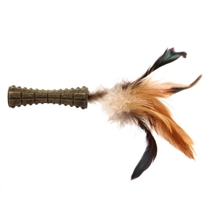 GiGwi Johnny Stick Catnipli Doğal Kahverengi Tek Tüy Oyuncak