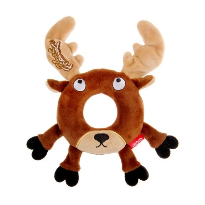 Gigwi Plush Friendz Sesli Simit Geyik Peluş Köpek Oyuncağı