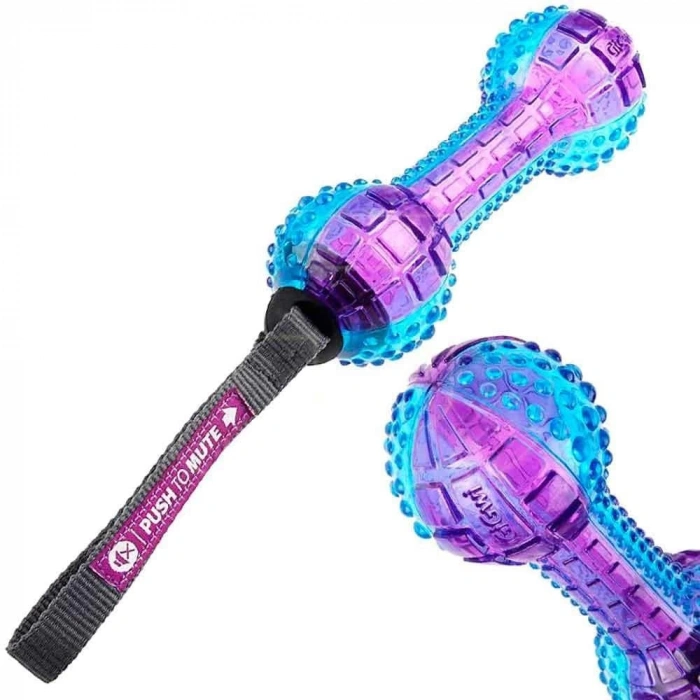 GiGwi Push To Mute Dambıl Ses Kontrollü Köpek Oyuncağı (18 cm)