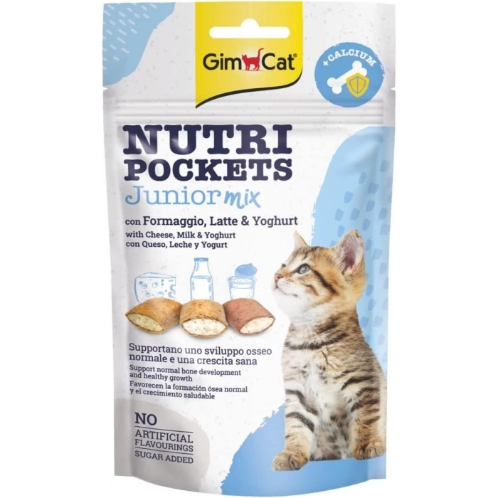 GimCat Nutripockets Kedi Ödülü Junior Mix 60Gr